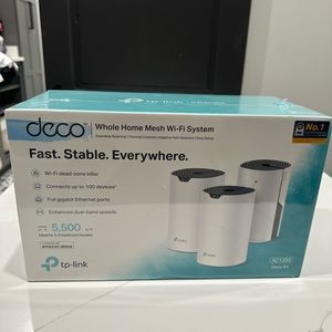TP-Link Deco Mesh WiFi SysDeco S4) – Up to 5,500sf 3pk New in box w/plastic